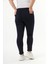 Büyük Beden Pamuk Slim Fit Pantolon Lacivert 3