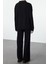 Kadın Moda Şık Regular Boy Uzun Kollu Basic Polo Yaka Triko Alt-Üst Takım 5