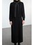 Tarz Kadın Modern Moda Normal Bel Boru Paça Dik Yaka Incili Triko Elbise Hırka Takım 5
