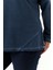 Büyük Beden Cep Detay Parça Boya Sweatshirt Indigo 4