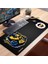 Sonictouch Ultragrand Şanlı Fb Taraftar 1907 Dikişsiz Xxl Gamer Oyuncu Sarı Lacivert Klavye Mouse Pad 40X90CM 3