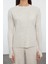 Kadın Moda Şık Regular Boy Uzun Kollu Basic Parmak Detaylı Triko Alt-Üst Takım 2