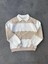 Unisex Üç Iplik Parçalı Yakalı Sweatshirt - Bej 1