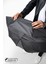 Siyah Gri Ekose Unisex Yarasa Tip Kırılmaz Şemsiye M21MAR077R002 5
