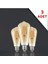 3 Adet LED Filamanlı E27 Rustik Ampul 4 Watt Gün Işığı ST64 SFSFF333, One Size 1