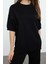 Tarz Kadın Modern Normal Bel Boru Paça Basic Kısa Kol T-Shirt Görünümlü Triko Alt-Üst Takım 2