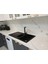 - Granit Eviye - Siyah Renk - 100X50 cm - 1.5 Gözlü Damlalıklı Mutfak Eviyesi 4