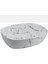 Beyaz Lavabo Çanak Mermer Desen Banyo Lavabo 48/37 Ölçü Seramik 1