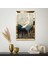 Gold Aynalı Pleksi Çerçeveli Minimalist Gri Beyaz Leylek Desenli Çizim Tablo 2