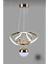 Dron Avize - Rose Gold 3 Renk Led’li Taç Lı Modern Salon ve Oturma Odası LED Avize Aydınlatması 1