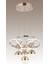 Papatya 3 Renk Gold ( Sarı Beyaz ve Gün Işığı ) Lu x ury LED Kristal Taşlı Avize Concept 2