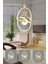 Stella Kumandalı 3 Renk Işık Özellikli Modern Gold Kaplama Sarkıt LED Avize Salon Avize 2