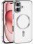 iPhone 16 Plus ile Uyumlu Vision Serisi Magsafe Wireless Şarj Özellikli Silikon Kılıf 1