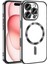 iPhone 16 Pro ile Uyumlu Vision Serisi Magsafe Wireless Şarj Özellikli Silikon Kılıf 1
