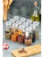 12 Adet Origami Kaşık ve 12 Adet 500 ml Sızdırmaz Baharatlık Seti - Etiketli 1
