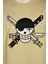 Regülar Fit Erkek Tişört Önü ve Arkası Nakış Detaylı Bej Tişört Zoro Anime Erkek T-Shirt 2