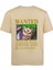 Regülar Fit Erkek Tişört Önü ve Arkası Nakış Detaylı Bej Tişört Zoro Anime Erkek T-Shirt 5