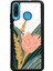 Huawei P20 Lite Beyaz Karanfil Tasarımlı Glossy Telefon Kılıfı 1