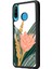 Huawei P20 Lite Beyaz Karanfil Tasarımlı Glossy Telefon Kılıfı 2