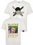 Regülar Fit Erkek Tişört Önü ve Arkası Nakış Detaylı Beyaz Tişört Zoro Anime Erkek T-Shirt 1
