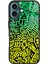 iPhone 16 Neon Geometrik Tasarımlı Glossy Telefon Kılıfı 1