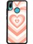 Huawei P20 Lite Orange Heart Tasarımlı Glossy Telefon Kılıfı 1