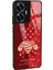 Oppo Realme C55 Red Lucky Bear Tasarımlı Glossy Telefon Kılıfı 2