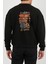 Dağcı Kamp Baskılı Siyah Unisex Kadın Erkek Pamuklu Sweatshirt CU224 1