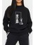 Satranç Şah-Piyon Baskılı Siyah Unisex Kadın Erkek Pamuklu Sweatshirt CU254 2