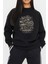 Motorcu Baskılı Siyah Unisex Kadın Erkek Pamuklu Sweatshirt CU335 1