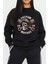 Motorcu Kuru Kafa Baskılı Siyah Unisex Kadın Erkek Pamuklu Sweatshirt CU291 2