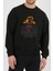 Attack On Titan Anime Baskılı Siyah Unisex Kadın Erkek Pamuklu Sweatshirt CU229 1