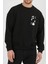 Jujutsu Kaisen Satoru Gojo Anime Baskılı Siyah Unisex Kadın Erkek Pamuklu Sweatshirt CU392 2
