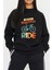 Bisiklet Baskılı Siyah Unisex Kadın Erkek Pamuklu Sweatshirt CU172 1