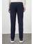 Erkek Lacivert Pamuk Yan Cep Slim Fit Chino Pantolon 5