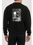 Attack On Titan Anime Baskılı Siyah Unisex Kadın Erkek Pamuklu Sweatshirt CU391 1