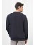 Erkek Lacivert Basic Bisiklet Yaka Sweat-Shirt 5