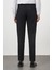 Erkek Siyah Poliviskon Basic Düz Desen Slim Fit Classic Pantolon 5
