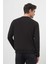 Erkek Siyah Basic Dynamic Fit Bisiklet Yaka Sweet Shirt 5