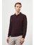 Erkek Mor Basic Polo Yaka Dynamic Fit Rahat Kesim Triko 2