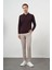 Erkek Mor Basic Polo Yaka Dynamic Fit Rahat Kesim Triko 4
