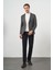 Erkek Siyah Örme Slim Fit Torba Cep Mono Yaka Spor Ceket 4