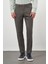 Erkek Haki Pamuk Yan Cep Slim Fit Chino Pantolon 2