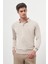 Erkek Bej Basic Polo Yaka Dynamic Fit Rahat Kesim Triko 3