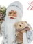 Yılbaşı Süsü Noel Baba Biblo Figür Büyük Boy 30 Cm - Peluş Ayısı Ve Çuvalı Ile... 2