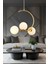 Ladre 3lü Beyaz Camlı Gold Modern Sarkıt, Mutfakyatak Odası Salon Avize 1
