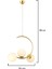 Ladre 3lü Beyaz Camlı Gold Modern Sarkıt, Mutfakyatak Odası Salon Avize 5