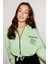 Sılk Crop Yeşil Sweatshirt 2
