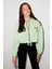 Sılk Crop Yeşil Sweatshirt 4