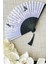 Yelpaze Mor Sakura Çiçekli Kumaş Bambu Yelpaze A509 1